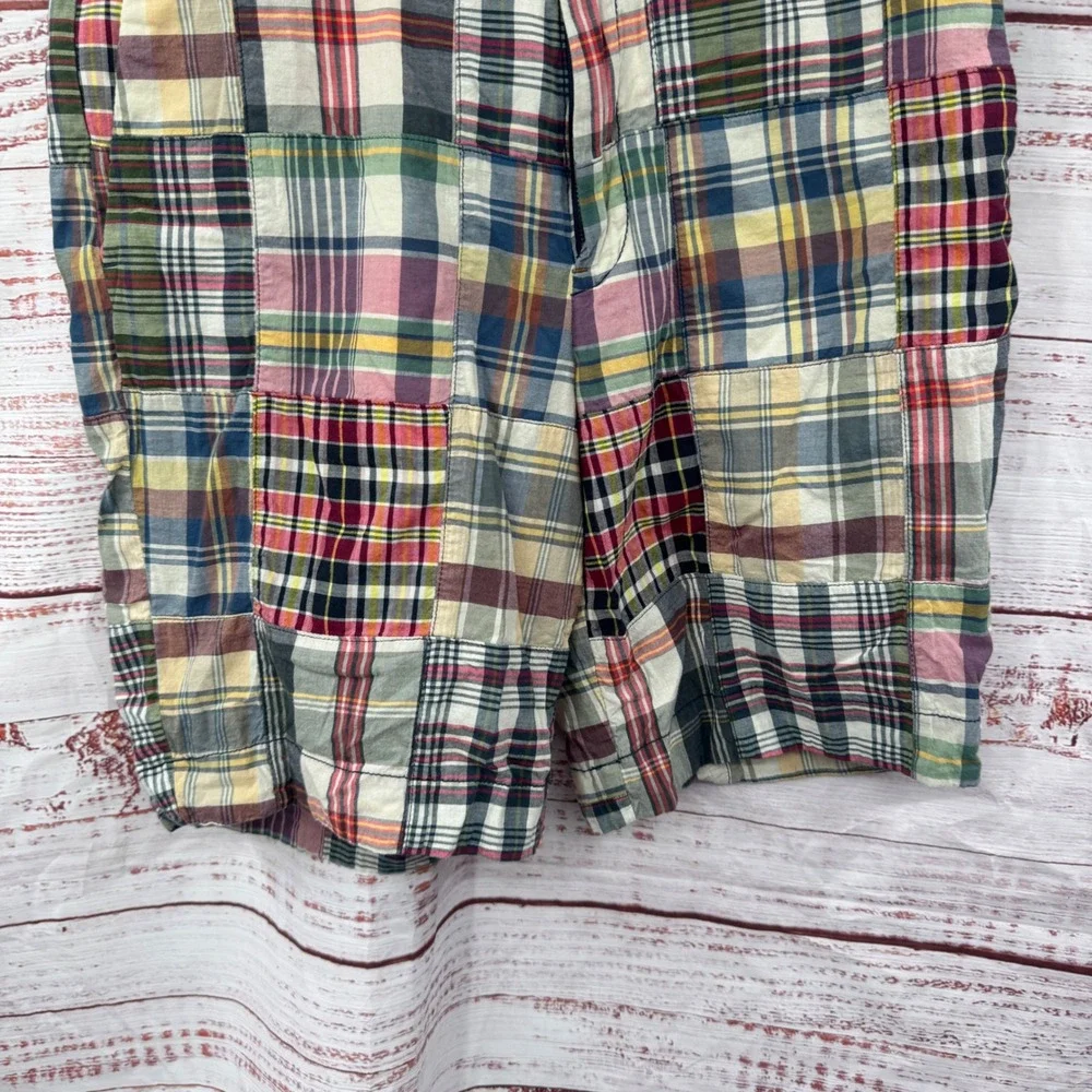 Polo Ralph Lauren Shorts Mens Size 32 Plaid Patchwork Classic Fit Casual Preppy - Picture 4 of 7